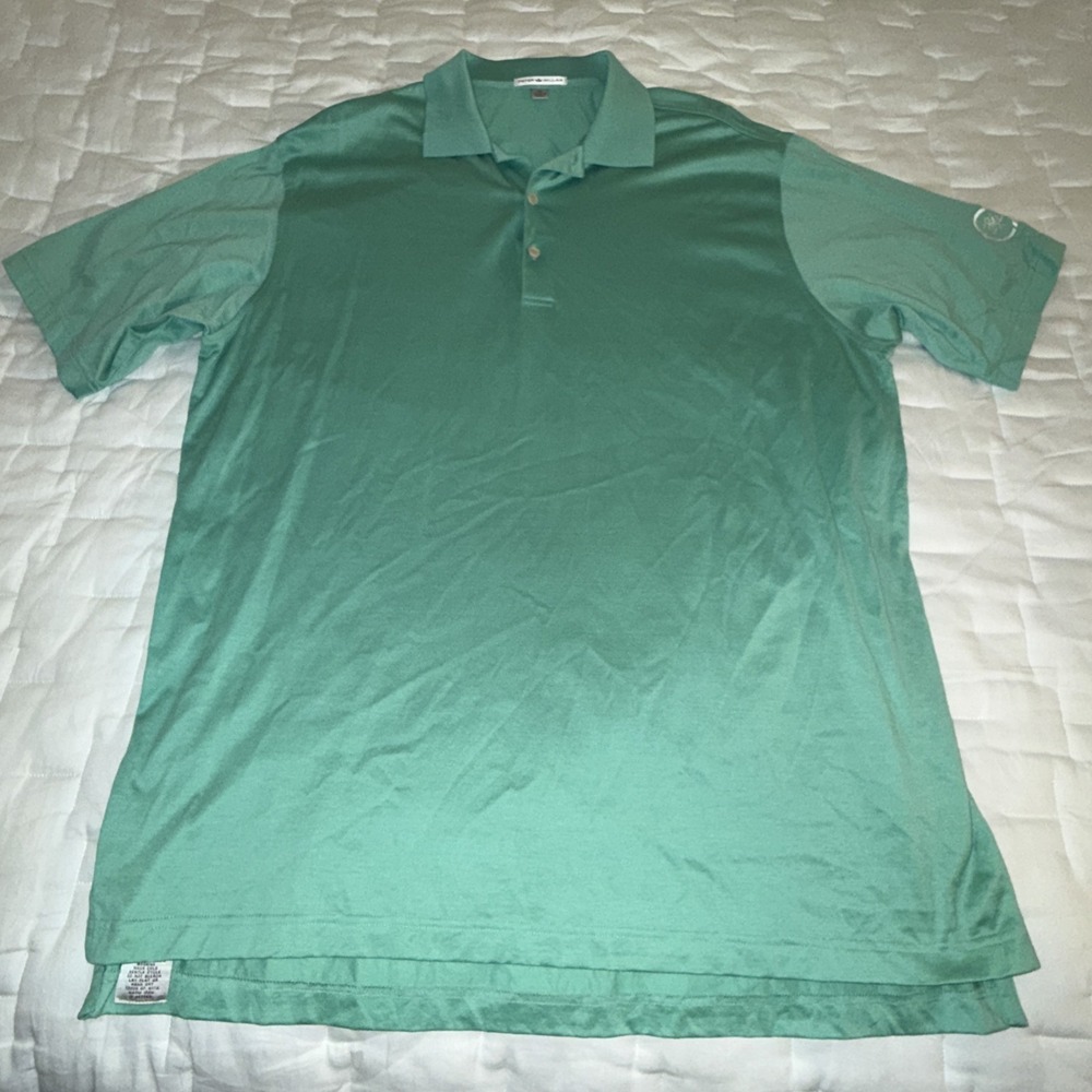 Peter Millar Limited Edition Waste Management Phoenix Open Polo Mens XL Green